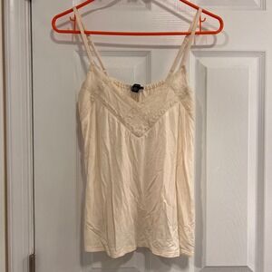 American Eagle Outfitters Ivory Lace Camisole